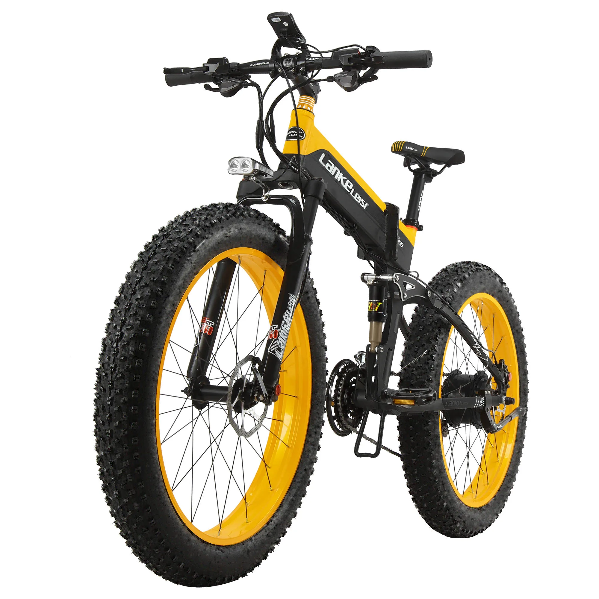 LANKELEISI XT750plus складной электрический велосипед 48 В 10AH литиевая батарея 1000 Вт высокоскоростной Гидравлический дисковый тормоз