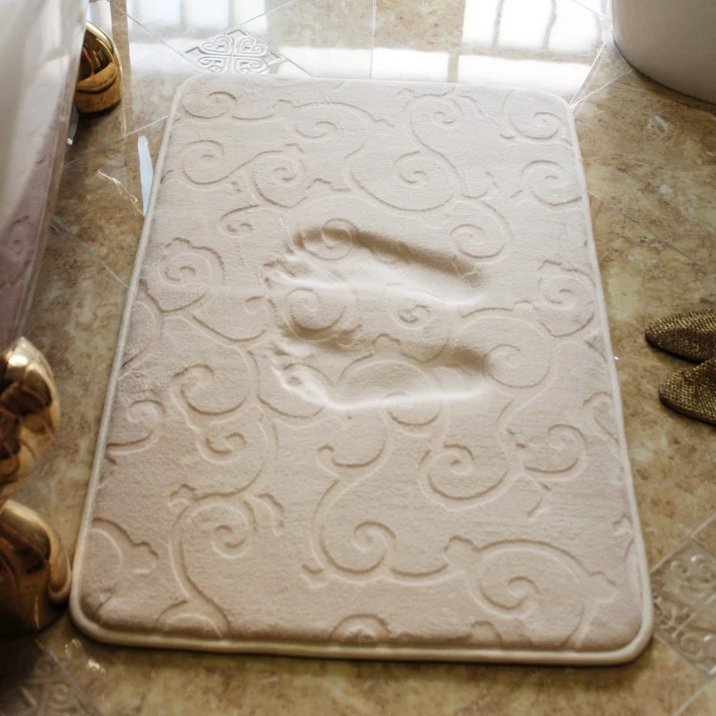 Günstig 60*90cm Neue Marke Große Verdicken Bad Teppich Boden Pad Moderne Nicht slip Bath Matte Mechanische Waschen wohnkultur Teppich Kostenloser Versand