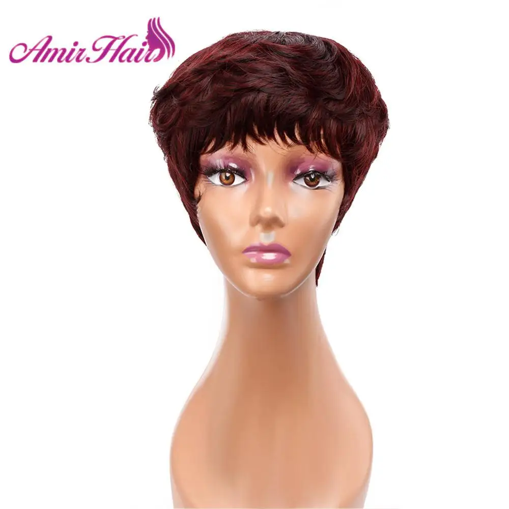 Pelucas De Pelo Sint tico Para Mujeres Pelo Corto Liso De Color Negro pelucas-de-pelo-sint-tico-para-mujeres-pelo-corto-liso-de-color-negro