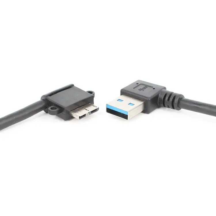 USB3.0A мужской правый поворот Micro USB Мужской левый изгиб данных зарядный кабель для жесткого диска мобильный телефон ноутбук с камерой двойной локтевой кабель