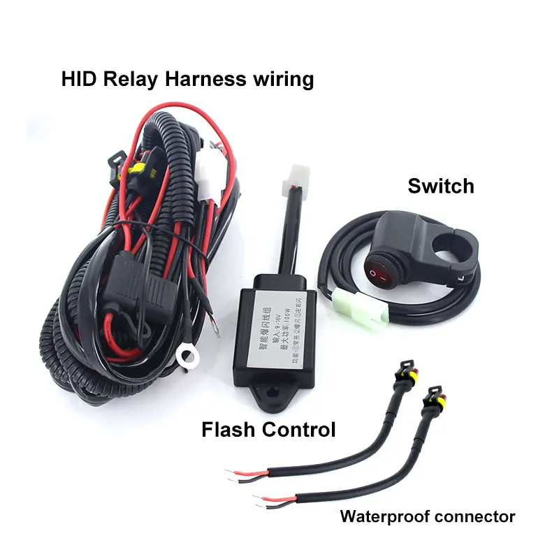  Plug&play 60W Motorcycle Headlight spotlight 9600lm/set 6000k auxiliary LED lights Fog light CNC ma - 33021354050