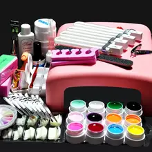 Biutee Nail UV Gel Tools Pro 36W UV GEL Pink Lamp with 12 Color Nail Art