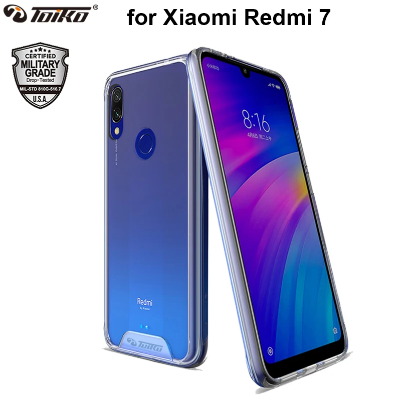 

TOIKO Chiron Transparent Shockproof Cases for Xiaomi Redmi 7 Back Cover Hybrid PC TPU Bumper Protective Phone Accessories Shell
