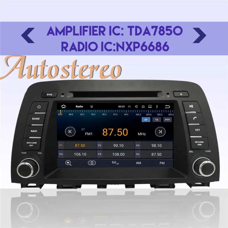 Discount Newest Android8.0 4GB RAM system Car CD DVD Player GPS navigation For MAZDA6 ATENZA 2013 2014 2015 2016 2017 multimedia radio 7
