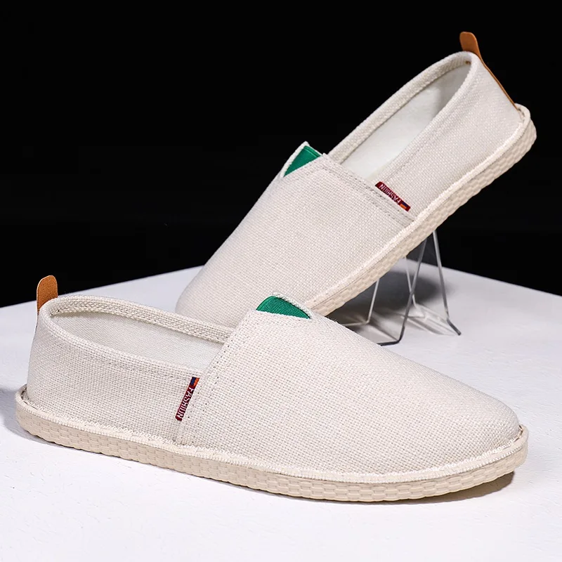 

Mens Shoes Casual Male Breathable Canvas Shoes Men Chinese Fashion Soft Slip On Espadrilles For Men Loafers rtg67
