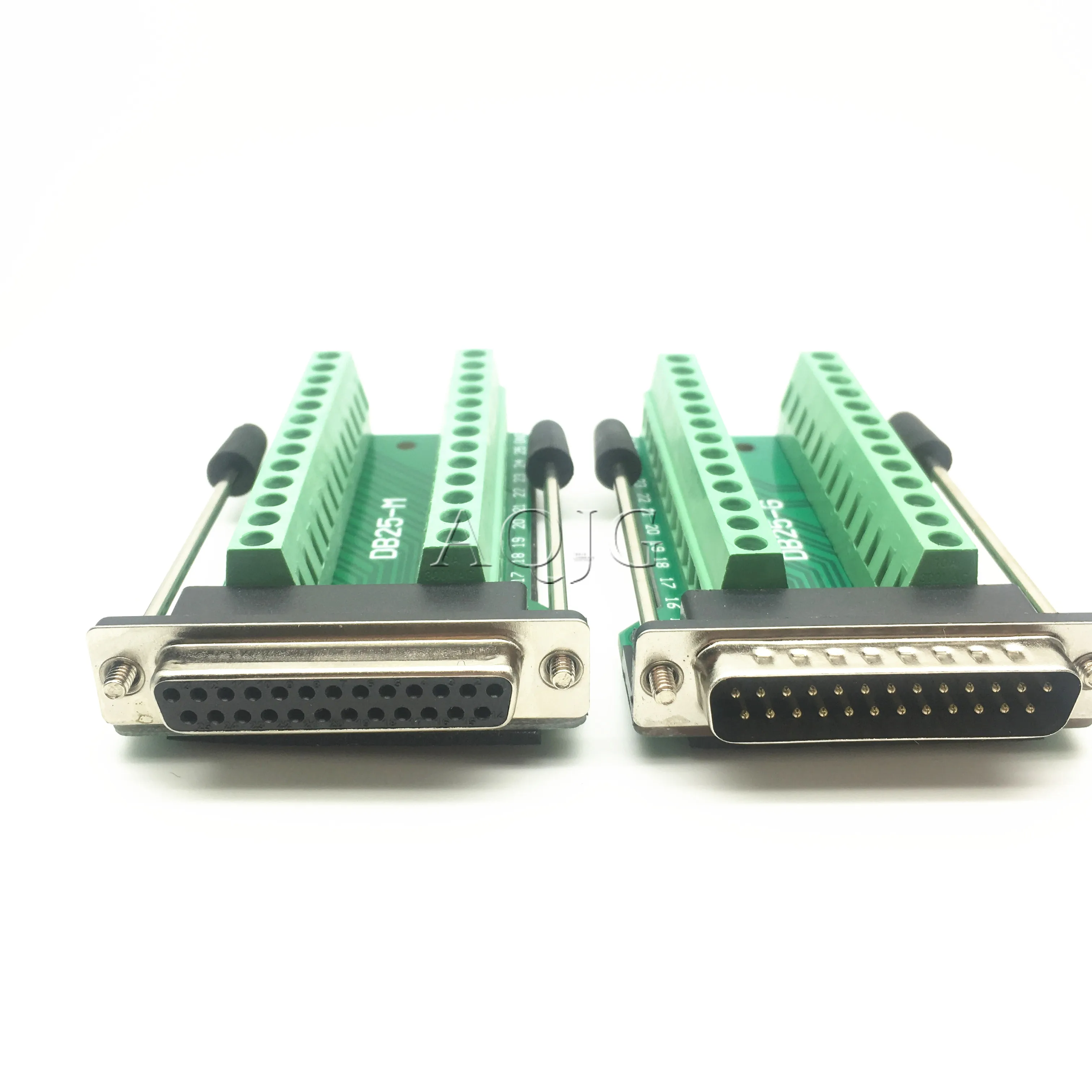 6 inch DB25 Female to Dual DB-25 RS232 Male Serial Y Splitter Ribbon Flat Cable