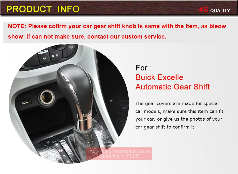 Yuji-Hong автоматическая коробка передач автомобиля чехлы Чехол для Buick Excelle GT/XT Regal авто Сдвиг ошейники из натуральной кожи ручной работы
