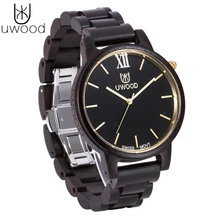 Лидер продаж Для мужчин S часы все новые Дизайн полный деревянный Наручные часы с деревянной группа японии move' 2035 Кварц Деревянные часы для для мужчин подарки