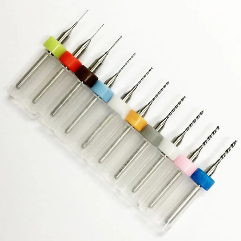 

Tungsten carbide micro mini drill 10PCS 0.3mm-1.2mm PCB drill bits CNC woodworking tools Color Random 3D printer accessories