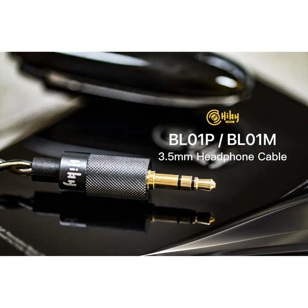 HiBy Jack 3 5mm Gold Plated Adapter Swappable plug Connector Headphone Cable 0 78mm 2 Pins MMCX 