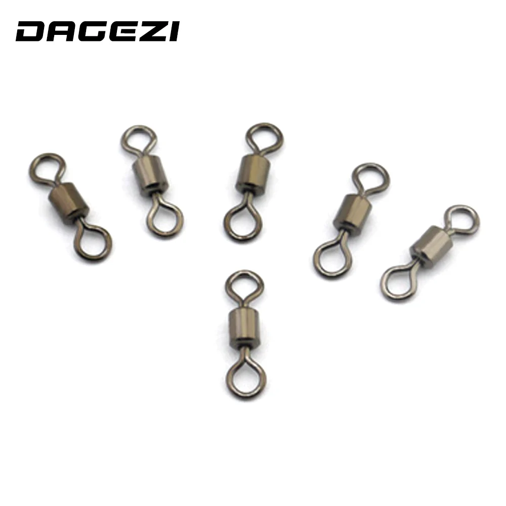 DAGEZI 100 шт./лот американское поворотное кольцо 8 рыболовных снастей