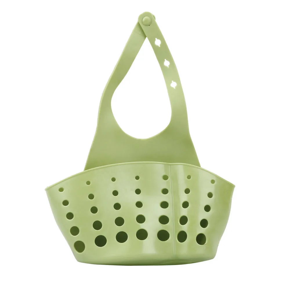 1 шт. портативный домашний кухонный подвесной дренажный мешок корзина для ванной инструмент для хранения раковины Держатель для ванной комнаты горячий# T2 - Цвет: Green