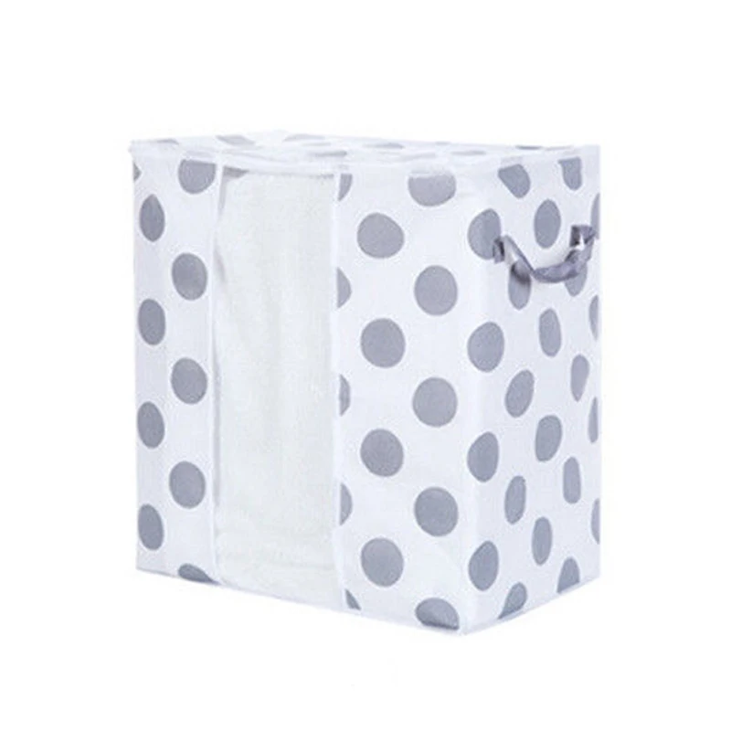 

Foldable Closet Sweater Non-woven fabric High quality Storage Clothes Blanket Bag Quilt Box Transparent Useful Hot
