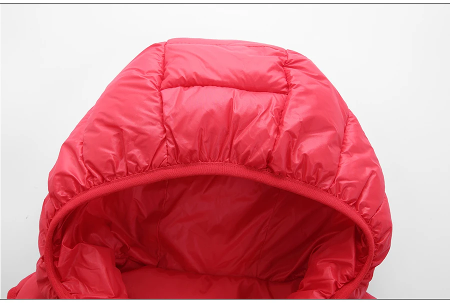 A15 детские зимние куртки легкая куртка-пуховик для мальчиков, пальто для девочек жилет с капюшоном для подростков детская одежда Большие размеры 8, 10, 12, 14 лет