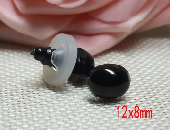 

Oval Noses Safety In Black Color 12x8mm--50pcs