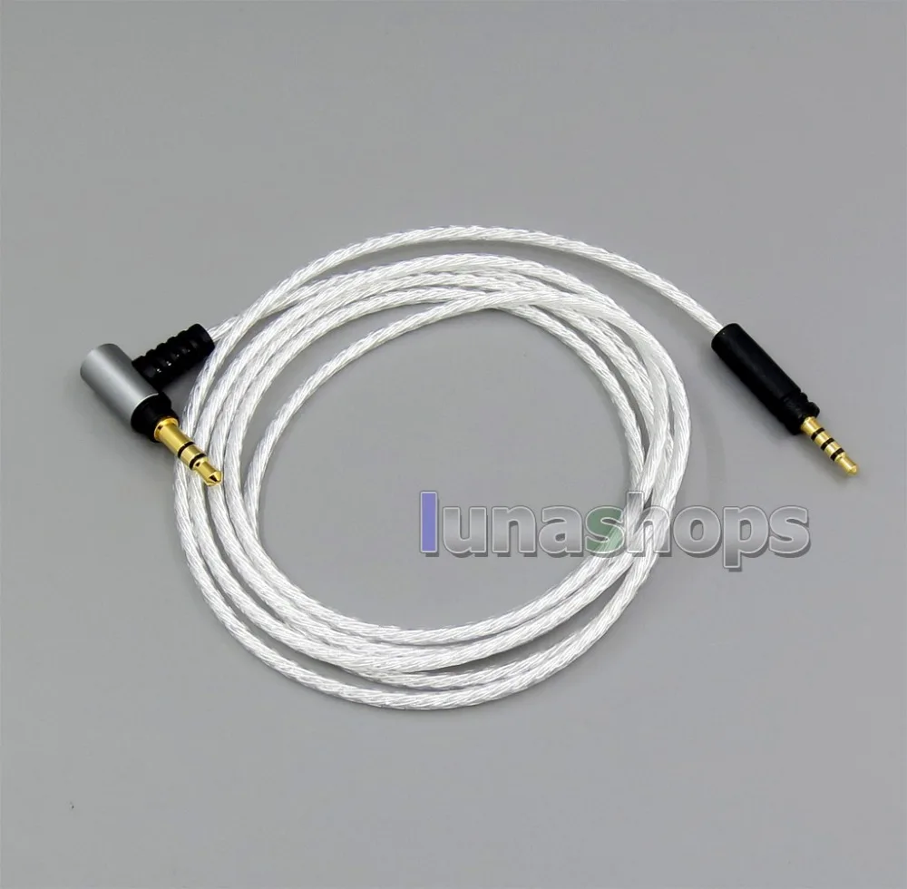 LN006316 3 5mm Silver plated Cable for Sennheiser Momentum 1 0 2 0 Over Ear On Ear Headphones