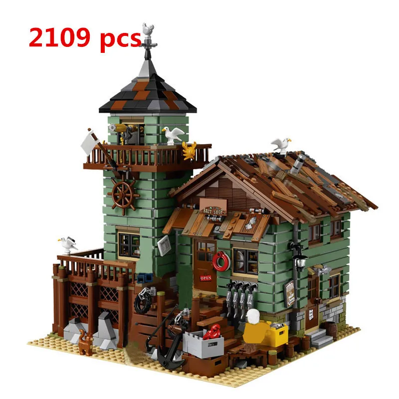 

2018 Genuine 16050 2109Pcs MOC Series The Old Finishing Store Children Educational Building LEPIN Blocks Bricks Toys Model
