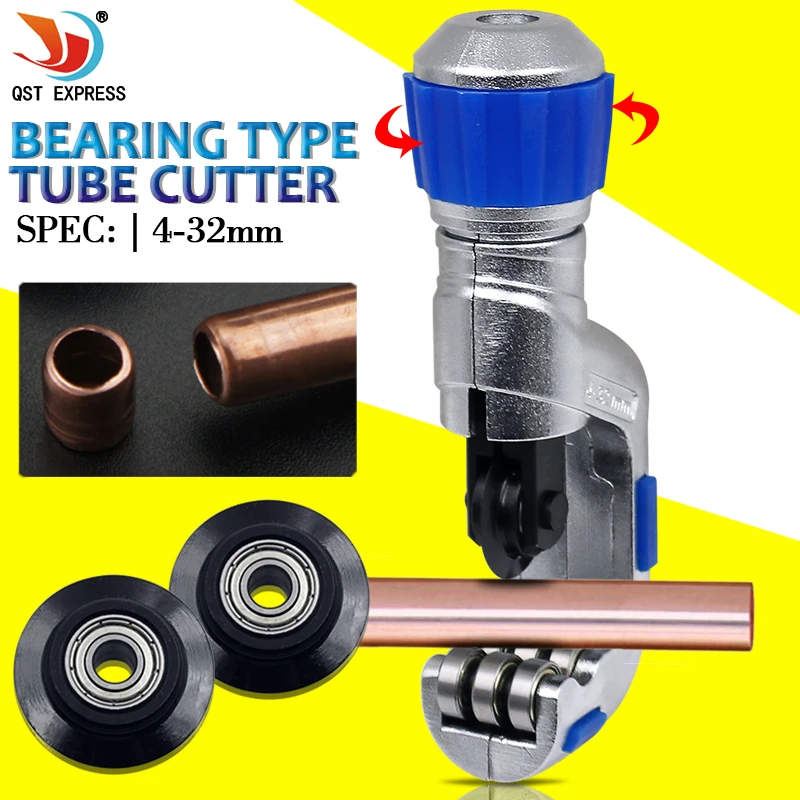 Bearing Pipe Cutter 4-32mm Tube Shear Hobbing Circular Blade Hand Tools 30mm Blades