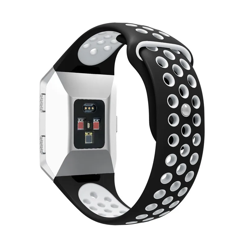 Double color For Fitbit Ionic accessories pulseira strap replacement Silicone wriststrap For Fitbit Ionic smart bracelet H35 #0 (27)