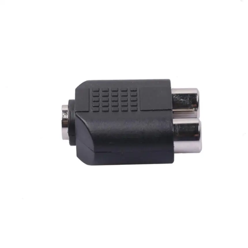 Высокое качество Новый мини адаптер двойной 2 RCA гнездо 3 5 мм 1/8 Стерео Джек Y