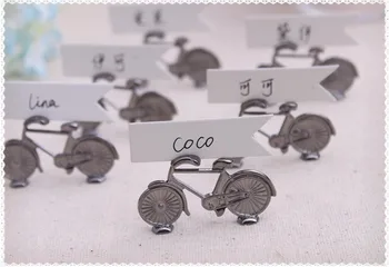 

Free shipping new wedding supplies wedding table cards seat card metal bicycle table clip