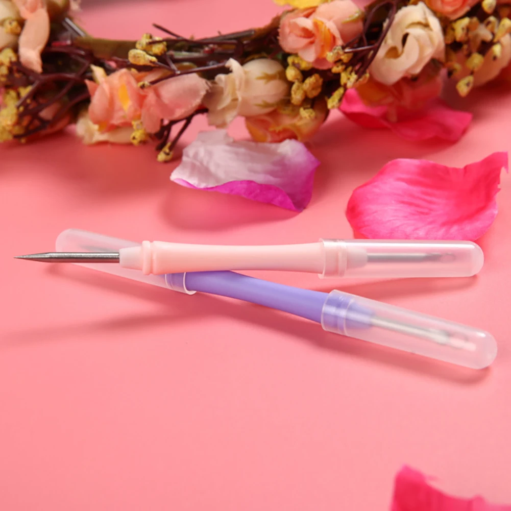 Facial Loop Acne Needle Stainless Steel Acupuncture Needle Blackhead Acne Needle Acne Squeeze Device Make-up Tools