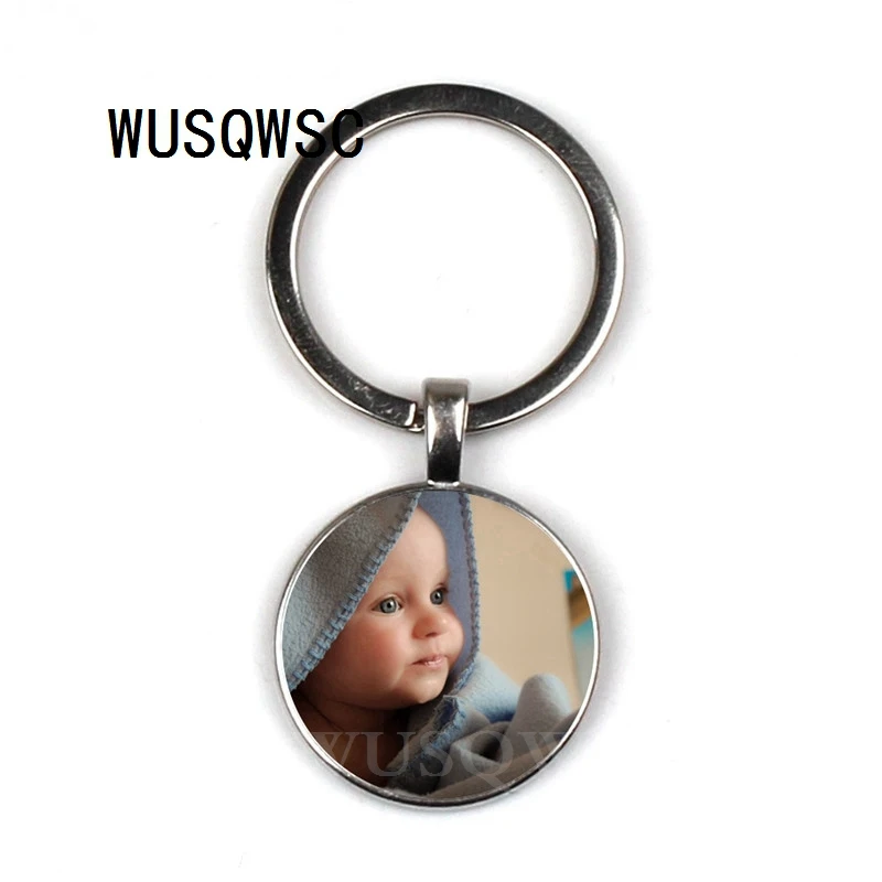 

WUSQWSC Personalized Photo Key Chain After Keychain Photo of Your Baby Child Mom Dad Grandparent Loved A Gift for Family Gift
