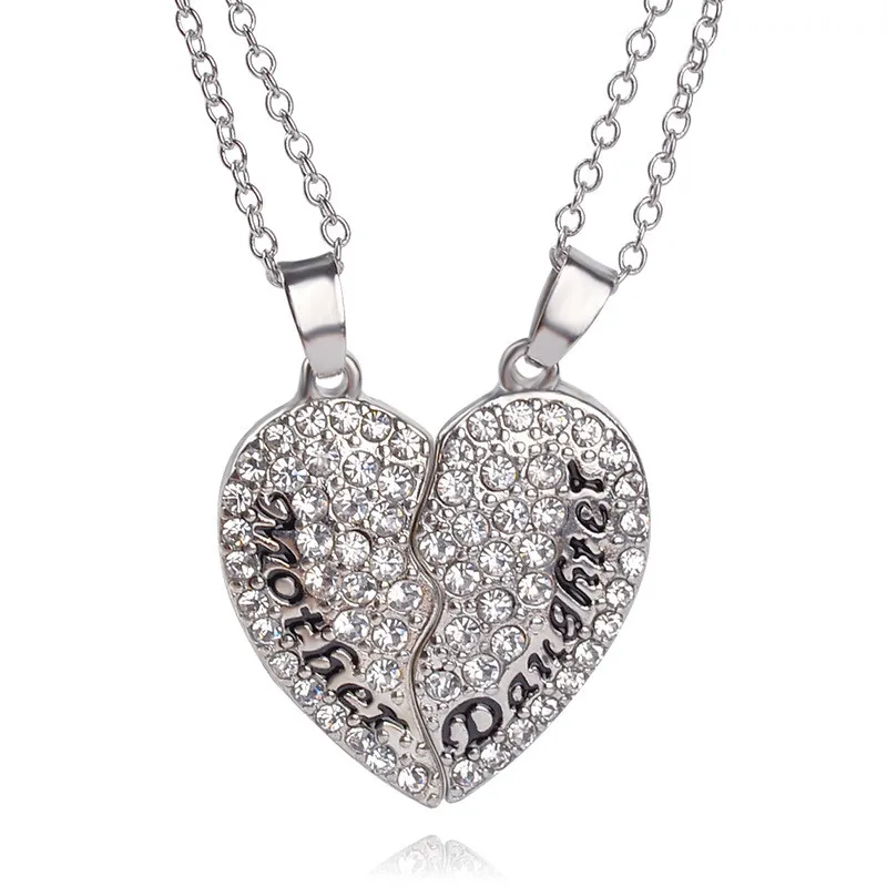 Fashion Heart Shape Cross Crystal Pendant Necklace Jewelry Mother's Day Gifts Fashion Heart Shape Cross Crystal Pendant Necklace Jewelry Mother's Day Gifts