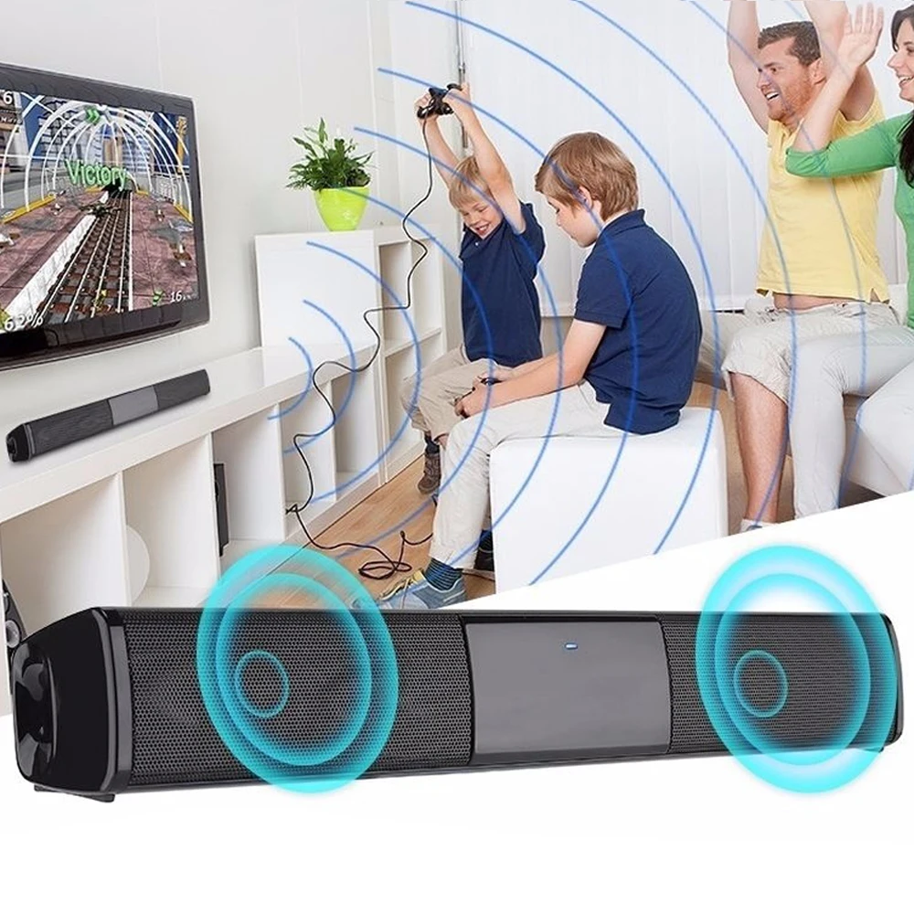 

Wireless Bluetooth Sound Bar Bluetooth Wireless Speaker Sound Bar For TV 3D Stereo Surround Soundbar For Computer ZT1813