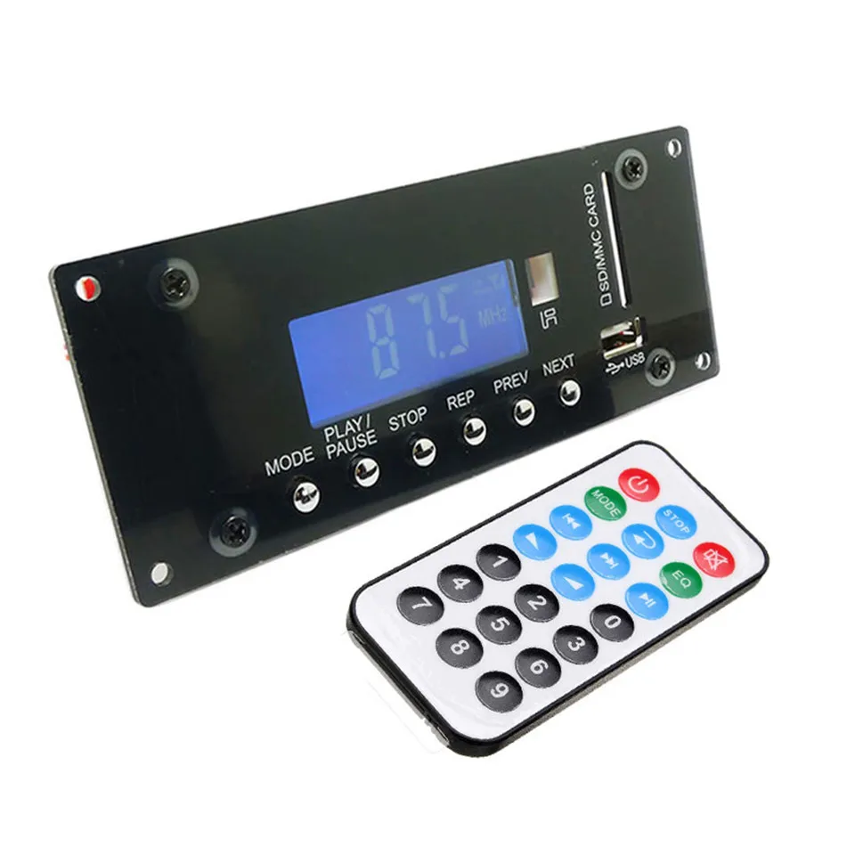 YKSO Bluetooth 4.0 MP3 Decoding Board DAC Audio Module MP3 Players Accessories 12V Audio Module for Car MP3 Decoding     (3)