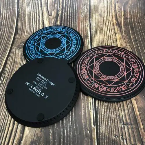 

10W Magic array Wireless Charger for i10 tws LKTE8 bluetooth earphone for iPhone X/XS Max XR 8 8 Plus Visible Fast Wireless Char