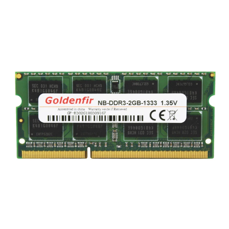 Goldenfir DDR3 2 ГБ/4 ГБ 1066 МГц 1333 1600 МГц PC3-8500 PC3-10600 PC3-12800 SODIMM оперативной памяти оперативная память для ноутбука Тетрадь