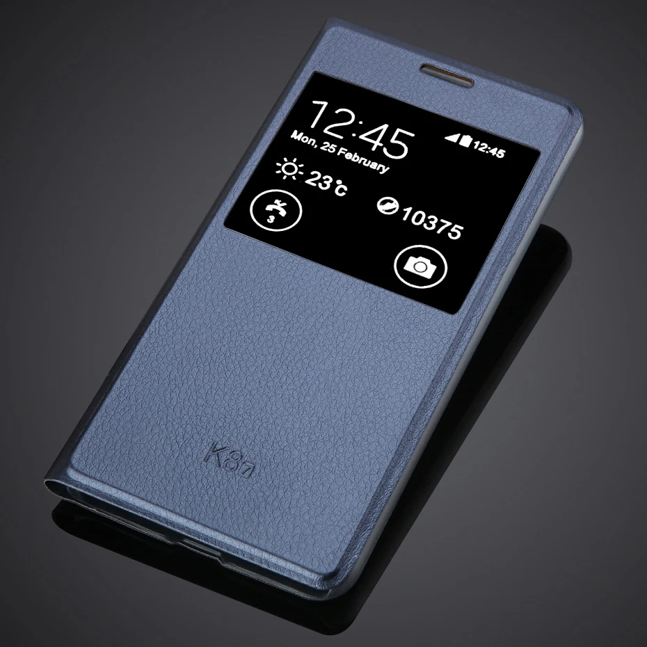 

Ultra Thin PU Leather Case For LG K8(2017) 5.0" k8 2017 View Window Flip Cover Case not for LG-X240