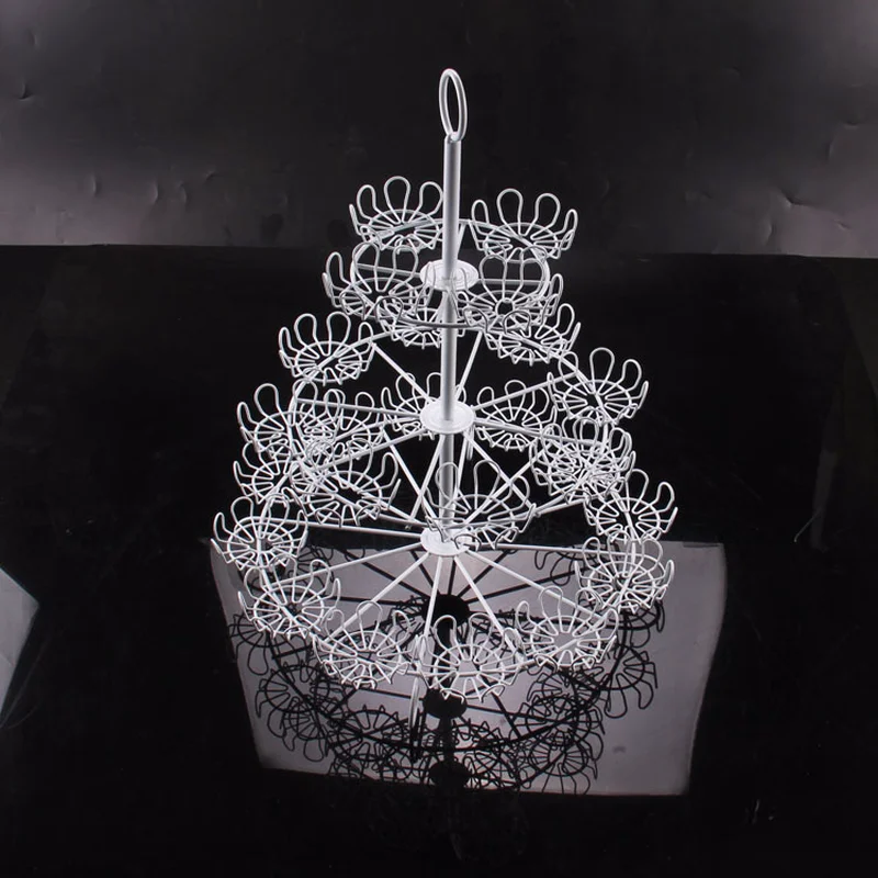 

24hole three-layer iron cake stand, European multi-functional dessert stand, 24cups dessert display stand for wedding decorating