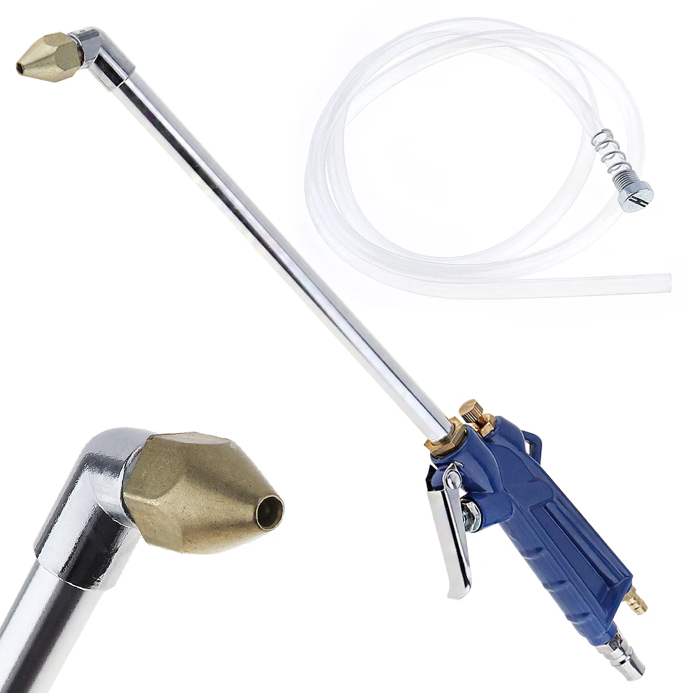 

16 Inch Pneumatic Cleaning Gun with 5 x 8mm Flexible Pipe and Press Type Switch for Washing Car Engine Oil Way Washing Gun