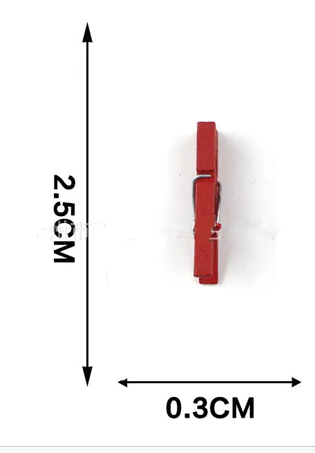 50 шт. 25 мм деревянные Мини-зажимы Natuarl конфеты красочные деревянные клипсы для фото прищепка ремесло украшения Зажимы колышки