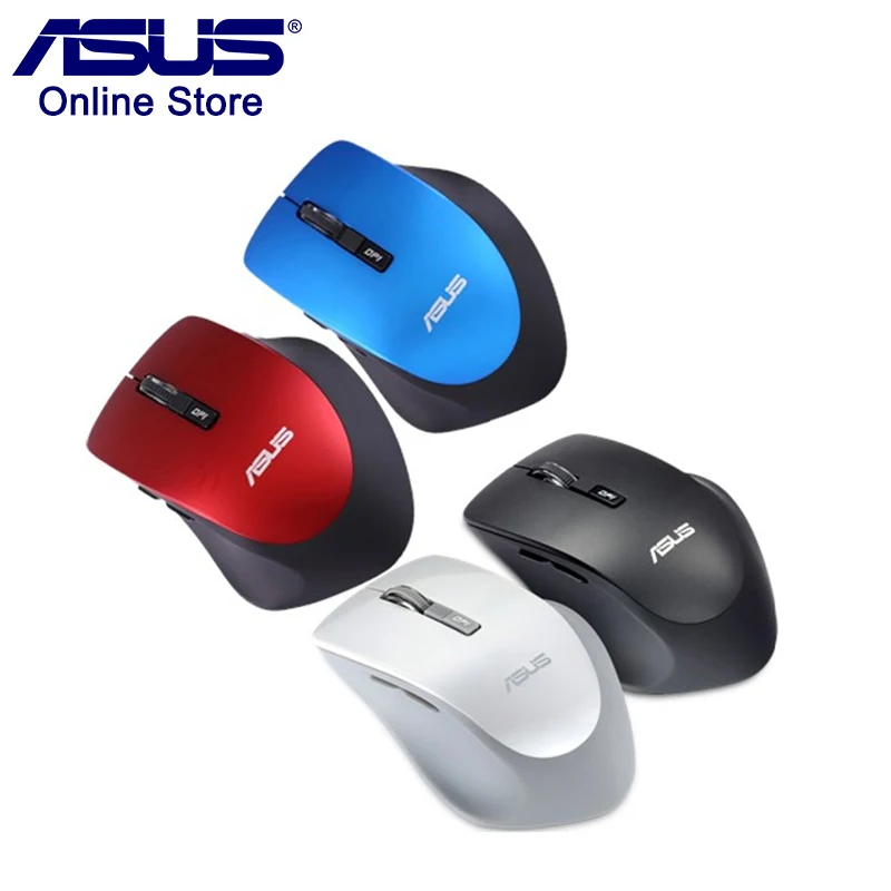 

ASUS Mouse, WT425 Wireless Silent Mouse, 1000DPI/1600DPI, 6 Buttons, Two-way Scroll Wheel, Common Rat Mice, Computer Accessories