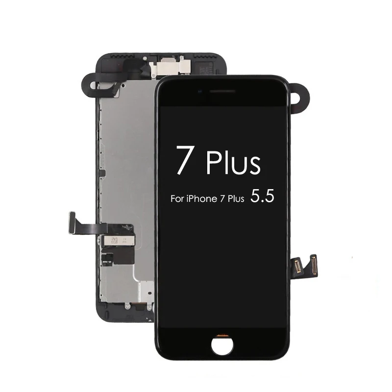 10 шт./лот ЖК-дисплей для Apple iPhone 7 Plus 7G 7 P сенсорный экран дигитайзер+ фронтальная камера полная сборка Замена Быстрая