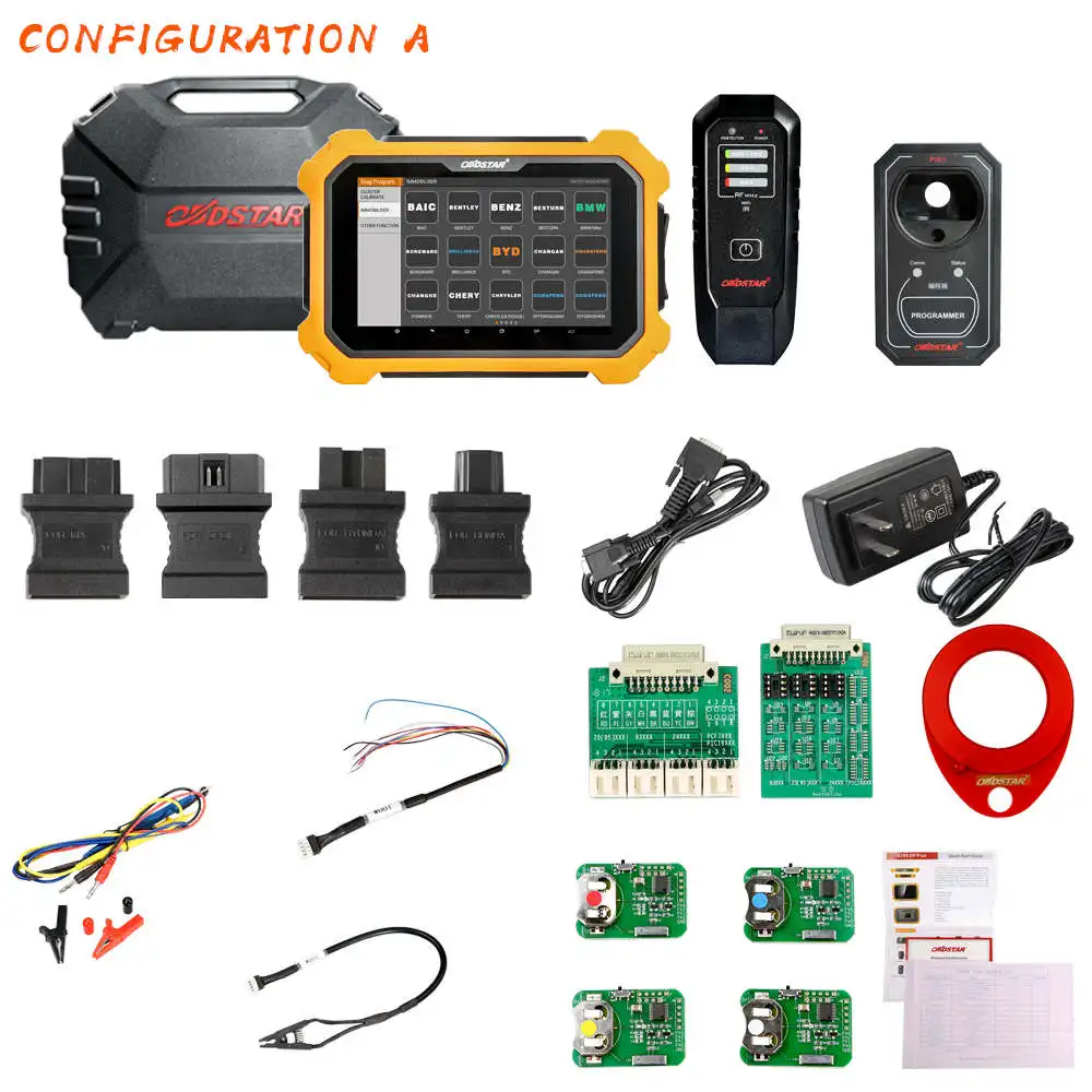 OBDSTAR X300 DP плюс автоматический ключ программист одометр коррекция EEPROM для Toyota ECU программирование умный ключ с P001 программист - Цвет: A Configuration