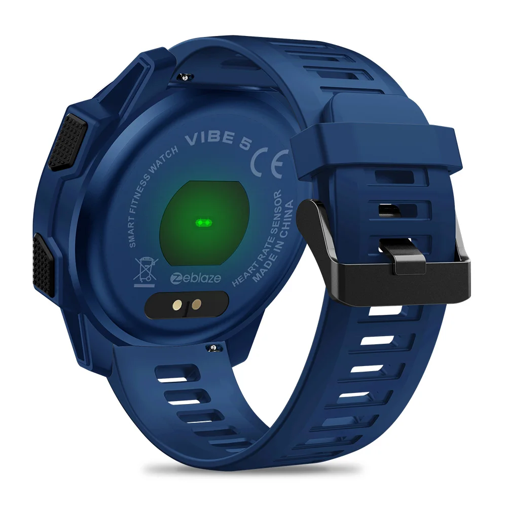 Zeblaze VIBE 5 цветов дисплей экран IP67 Водонепроницаемый сердечный ритм длительный срок службы батареи мульти-спортивные режимы фитнес-трекер умные часы - Цвет: Сиренево-синего цвета