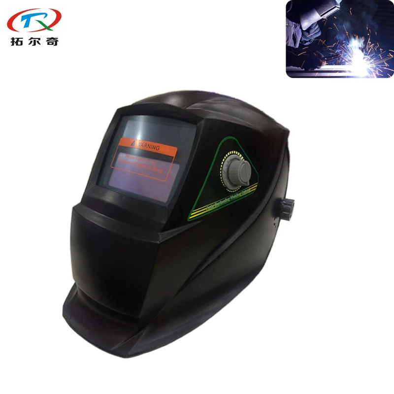 1pc DIN9 13 Adjustable Black Painting Tig Welding Helmet Full Face Eyes