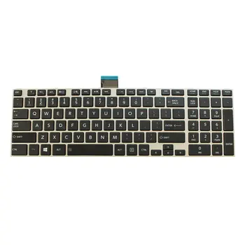 

Replacement Keyboard for Toshiba Satellite L70 L70D L70-A L70D-A L70t L70t-A L70-B L70D-B L70t-B Laptop Black Keys Silver Frame