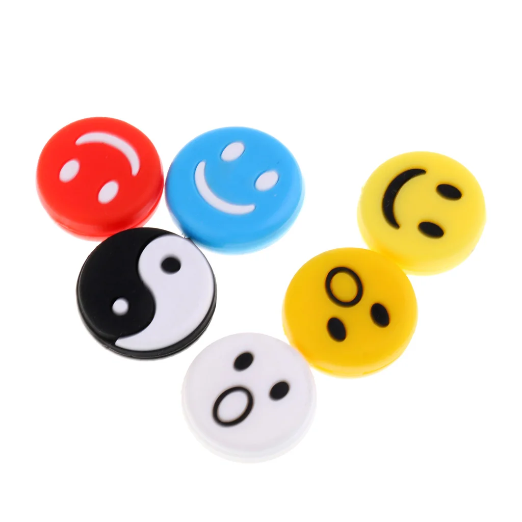 12 Pieces Tennis Racquet Vibration Dampener Shock Absorber Damper Mix Color Racquet Dampener Tennis Accessories