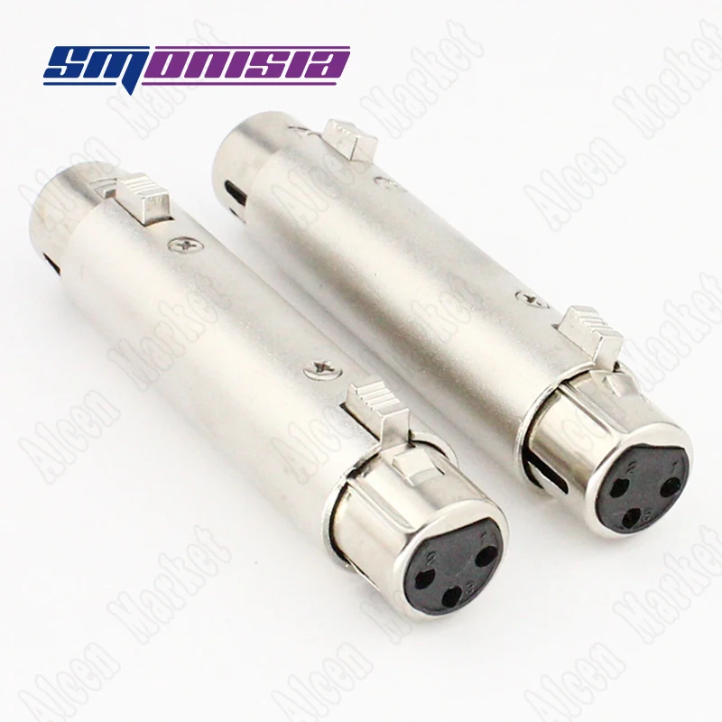 

Smonisia 50pcs-200pcs 3Pin KK Dual Way Joint XLR Female To Female Conversion Microphone Straight Plug Pin