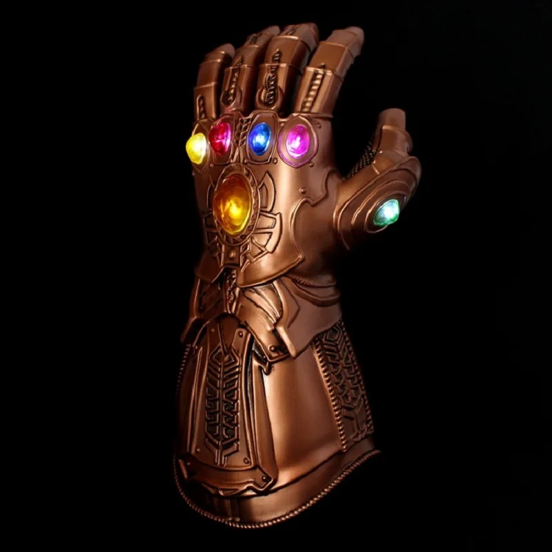 

Led Infinity Gauntlet Action Figures Cosplay Superhero Iron Man Anime Avengers Infinity War Thanos Led Glove Halloween