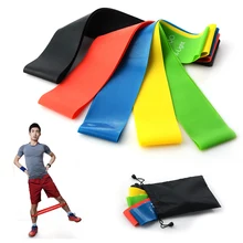 60 5 cm Elastic font b Fitness b font Yoga Loop Bands Natural Rubber Rubber Rally