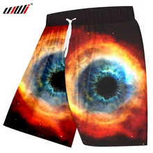 UJWI дропшиппинг шорты для мужчин Harajuku 3d радуга звезда пространство печатных пляжные шорты Hombre хип хоп Уличная тренировки повседневные шорты