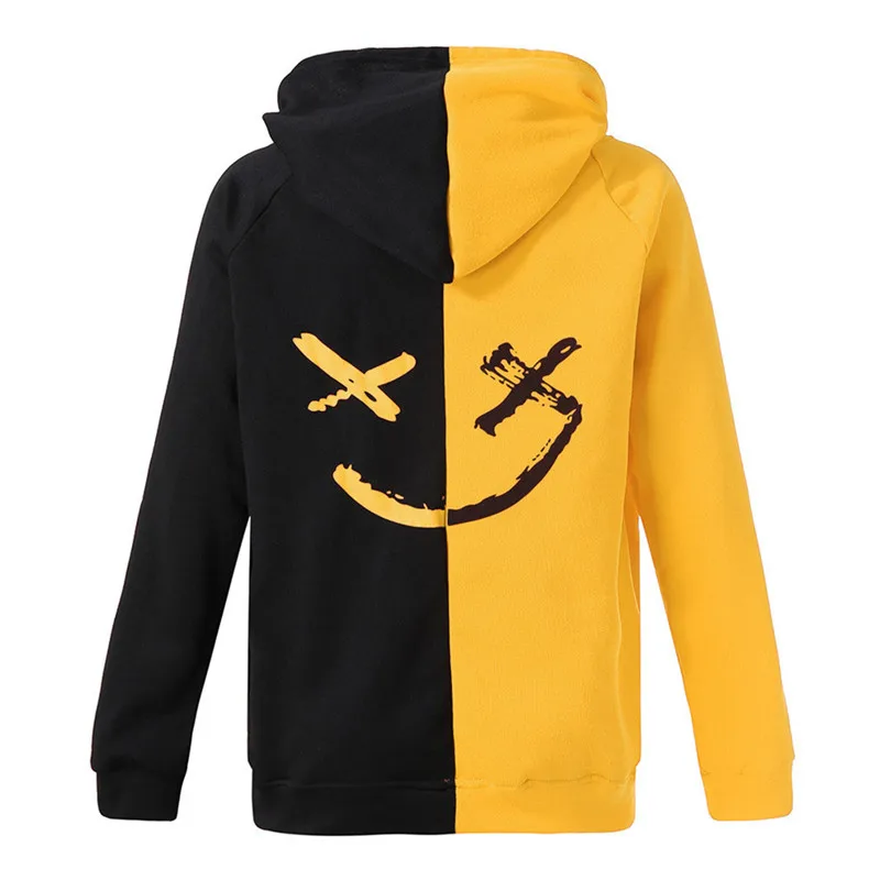 New Fashion Unisex Men Autumn Winter Teen's Smiling Face Fashion Print Hoodie Sweatshirt Jacket Casual Pullover Outwear  #4F04 (10)