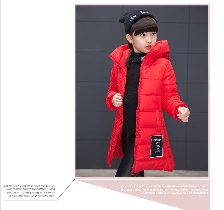 Коллекция года, весенне-зимняя куртка для девочек детское пальто с хлопковой подкладкой и капюшоном детская одежда парки для девочек enfant, куртки и пальто