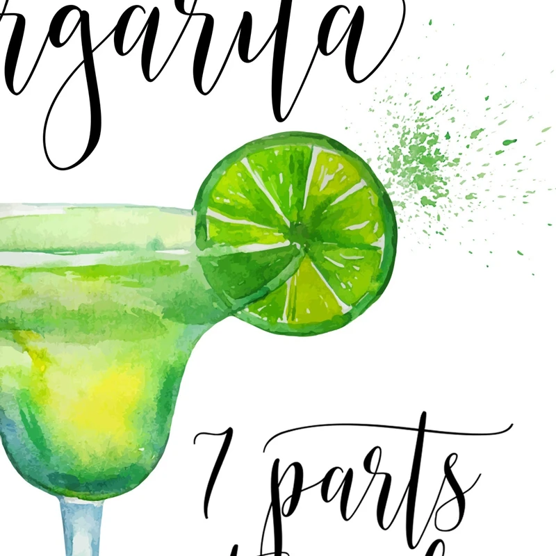 Margarita Canvas Wall Art Print Cocktail Home Decor